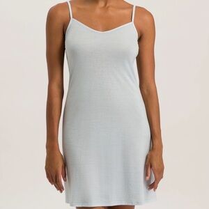 Hanro Women's Ultralight Cotton Bodydress Light Blue
